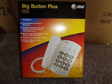 NEW AT T Big Button Plus 905 Land Line Telephone Emergency Buttons NOS NIB