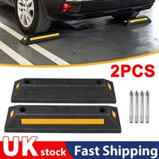 Heavy Duty Parking Wheel Stopper Garage Stop Park Rubber Block Car Van Truck UK