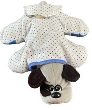 Vtg 1985 Tonka Pound Puppies Plush Stuffed Animal Puppy Newborn 8  With Pajamas