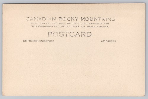 RPPC BC Canada Cathedral Peak Massif, Yoho National Park, Rocky Mts Postcard UNP - Picture 2 of 4