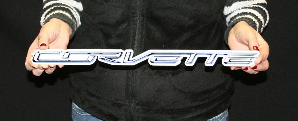 C7 Corvette Script Steel Sign - Image 2 of 4