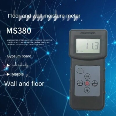 Ms380 Wall Floor Sensing Moisture Meter/Floor Cement Gypsum Board Moisture
