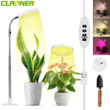 LED Grow Light for Indoor Plants with Stand UV& Full Spectrum Halo Growing Lamp