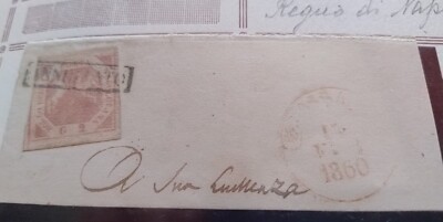 Kingdom of Naples 2 Grain On Strip 1 Light Pink Tav
