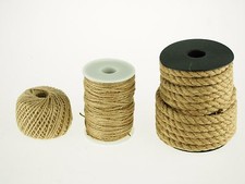 Natural Jute Burlap Twine String Fiber Rope Cord Lasso Wrap Heavy Crafts Cuerda