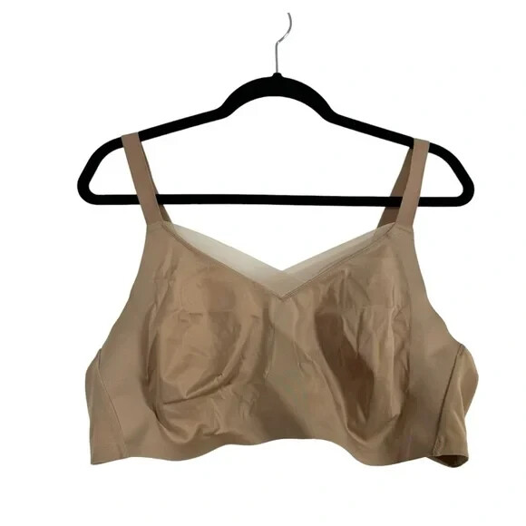 Third Love Bra Size 44C Wireless Crossover Minimizer Nude Tan