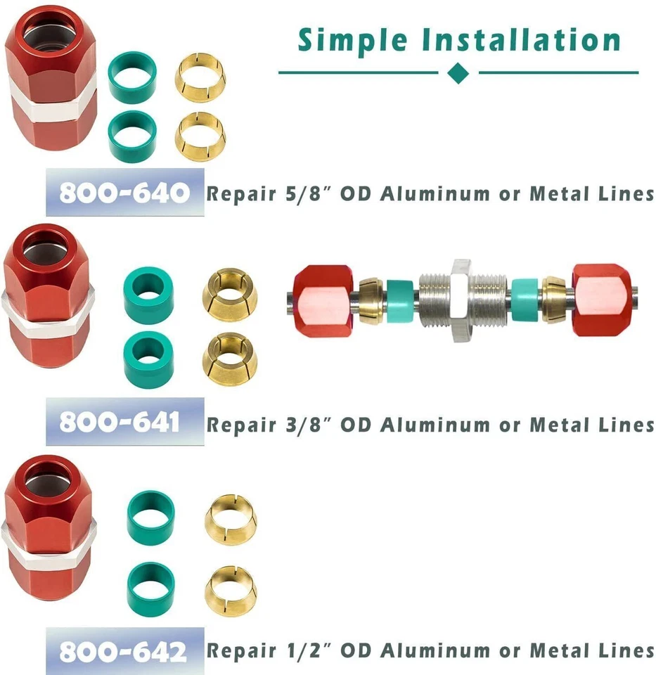 800-640 800-641 800-642 AC Line Splice Connectors Repair Kit 5/8'' 3/8'' 1/2'' - Image 4 of 4