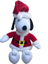 Peanuts Snoopy Dog Christmas Plush Santa Hallmark Exclusive Stuffed Animal 15"