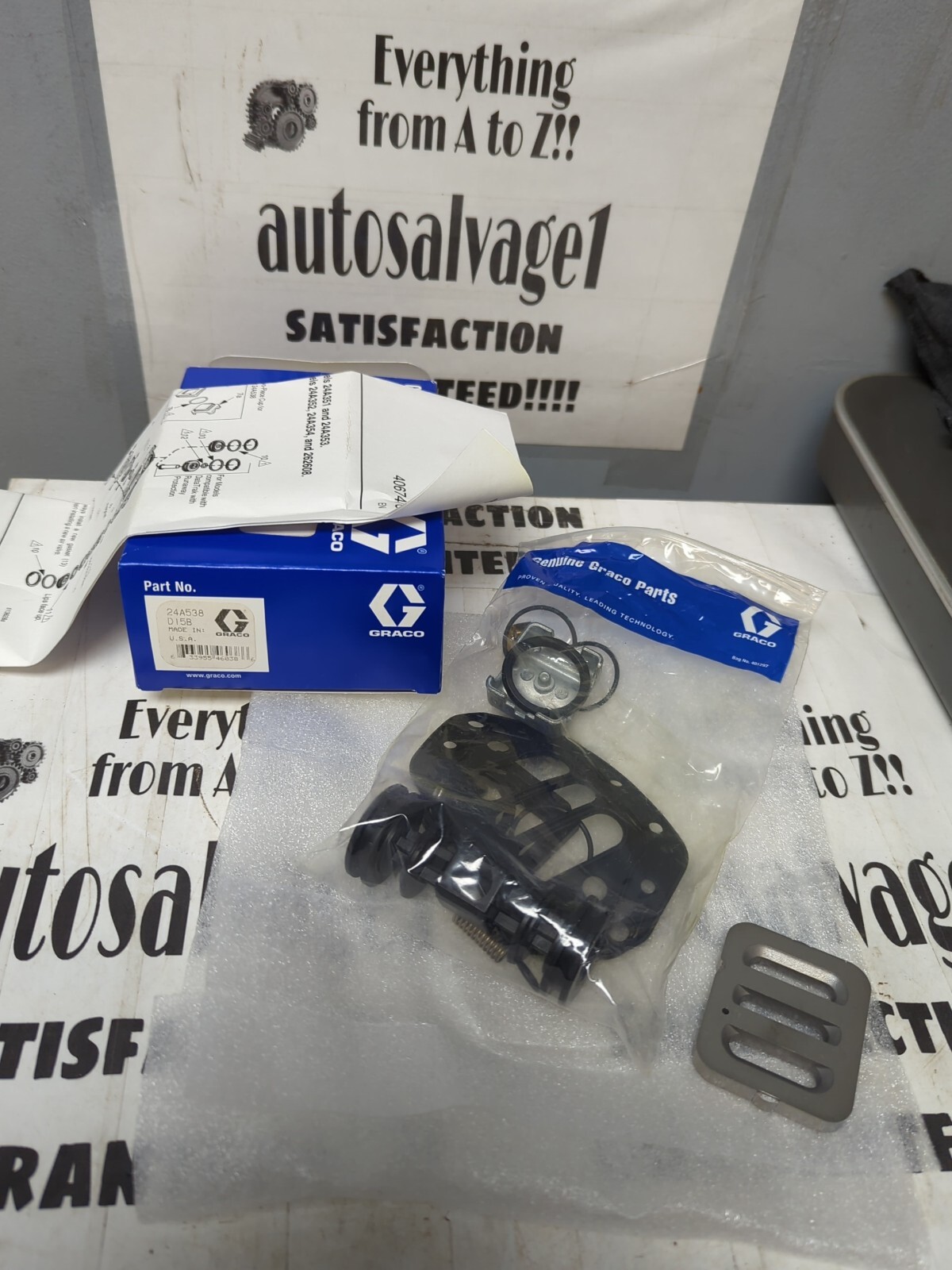 GRACO,24A58 D15B,AIR VALVE REPAIR KIT NOS eBay