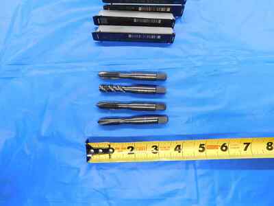 4pcs OSG 3/8 16 NC GH3 HSS PLUG TAPS 3 SPIRAL POINT & SPIRAL FLUTE .375 3/8-16