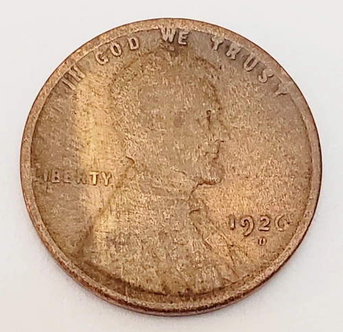 1926 D Lincoln Wheat Cent / Penny   *F - FINE*    **FREE SHIPPING**