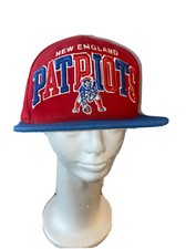 New England Patriots Mitchell  Ness Vintage Collection Hat Snapback Red Blue