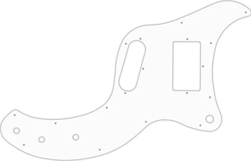 WD Custom Pickguard For Gibson Marauder #02T White Thin