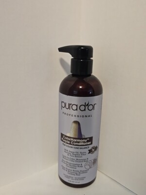 Pura D'or Color Harmony Purple Conditioner for Color Tone Balance 16oz, New!
