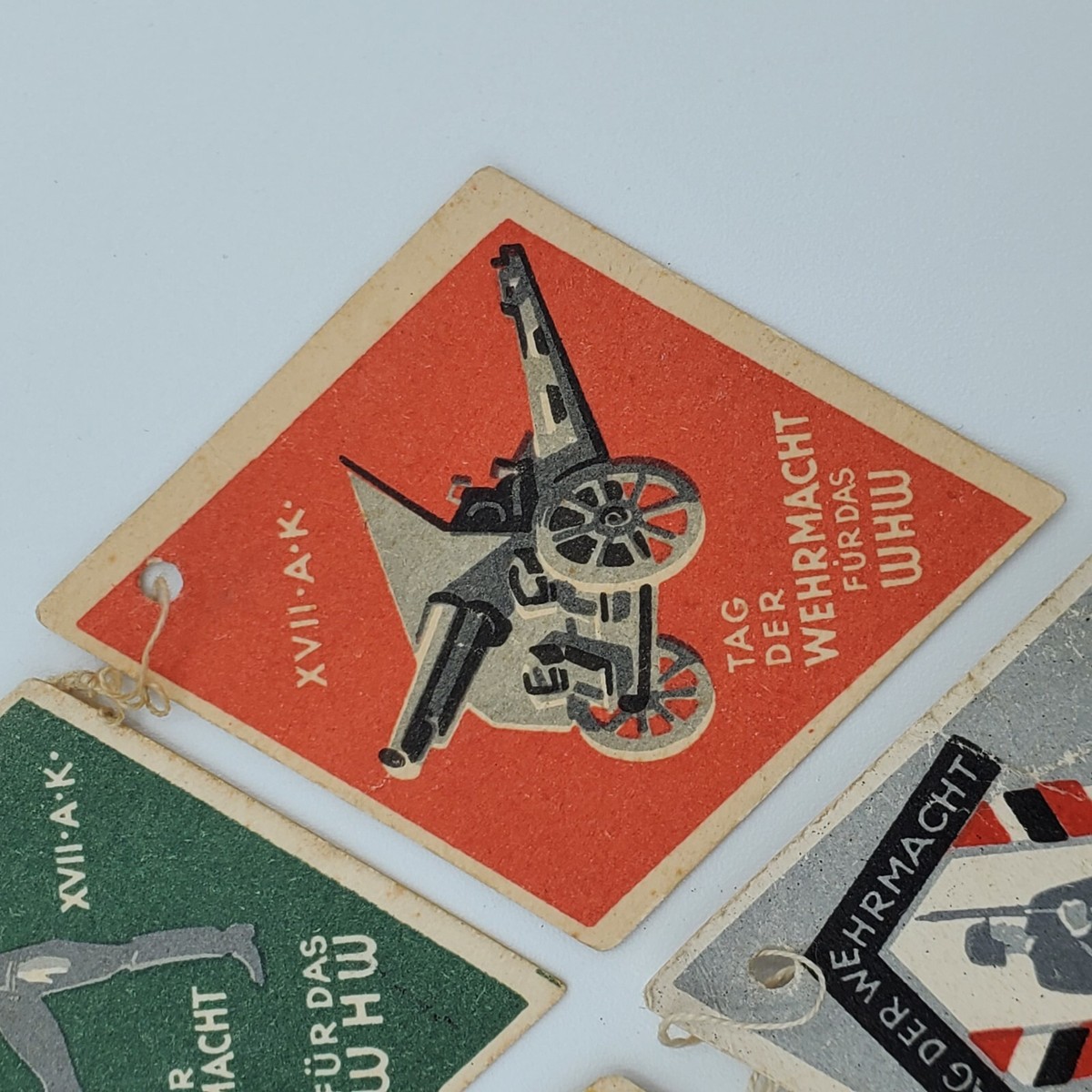 WW2 Original German WHW Tag der Wehrmacht paper set tinnie old