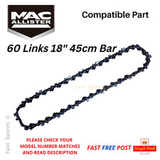 Mac Allister  Nouveate 2005 Chainsaw Chain 45cm 18" Bar 60 Links FAST POST