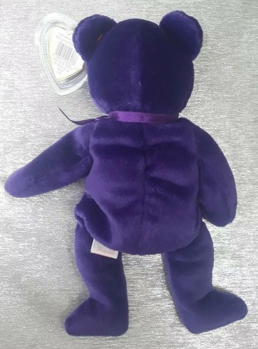 Ty Beanie Baby PRINCIPESSA Orso Diana del 1997 RARO E IN PENSIONE! NUOVO DI ZECCA! - Foto 4 di 13