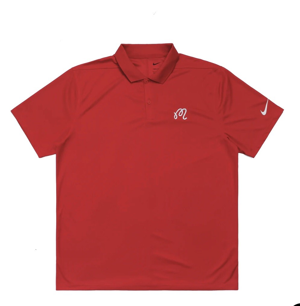 新品【Malbon×Nike】マルボン×ナイキ ポロシャツ XL Malbon x nike dri fit victory solid polo red Medium | eBay