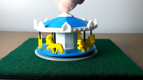 Micro Carousel Model Ride - N Scale - Non-Motorized - Video 1 of 1