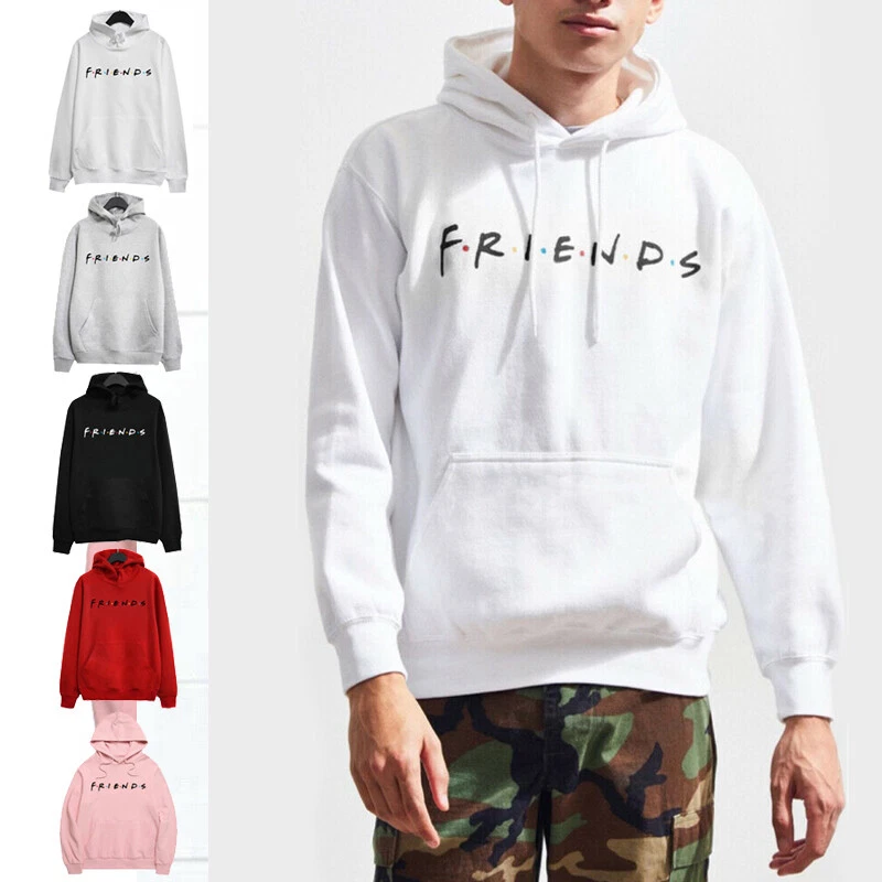Women Casual Jumper Friends Print Print Hoodie Sweatshirt Ladies