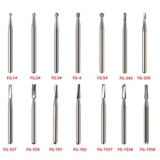Burs Dental FG Fresas de carburo de tungsteno Fit Alta Velocidad pieza de mano