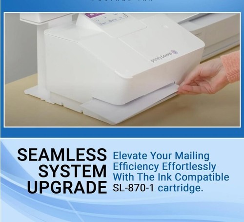 Pitney Bowes SL-870-1 Red Ink Cartridge for New SendPro® Mailstation - Picture 5 of 16