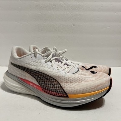 PUMA Deviate Nitro 2 White Sunset Glow Men's Running Shoes 376807-04