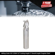 3/8" 3 Flute Carbide Stub Length 45 Degree Helix Alu-Power End Mill