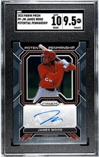 2023 Panini Prizm James Wood Potential Penmanship SGC 9.5 w/10 AUTO