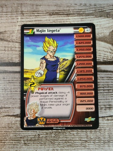 Dragon Ball Z TCG - Majin Vegeta 47 - Personality Score Babidi Saga - DBZ LP - Picture 2 of 3