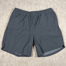Rhone Mako Shorts Men's Size Large Gray 6" Inseam Lined Athletic Running Gym