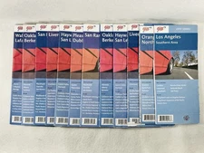 Lot 12 AAA California Road Maps 2000-2002 Vintage Bay Area Los Angeles Ephemera