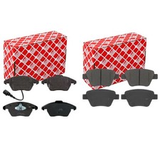 FEBI BREMSBELÄGE VORNE+HINTEN passend für VW Caddy 3 Touran 1T3