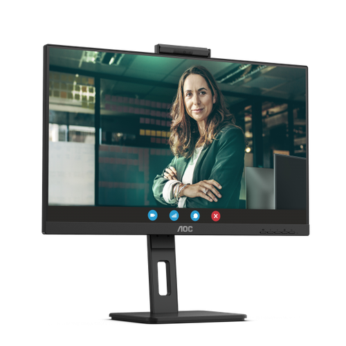 6030532 AOC MONITOR 27 LED IPS QHD 16:9 4MS 350 CDM, WEBCAM, PIVOT, DP/2HDMI, MU - Foto 4 di 4
