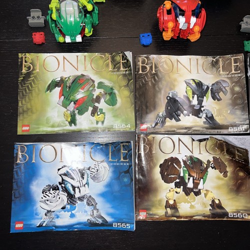 LEGO Bionicle Bohrok (8560 - 8565) von 2002 mit allen 6 - Krana - Kanistern - Anleitungen - Bild 2 von 21