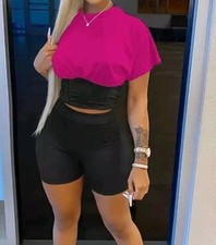 Women's Two Piece Shorts Tracksuit Outfit