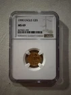 1990 $5 American Gold Eagle NGC MS69 1/10 Oz Gold Coin