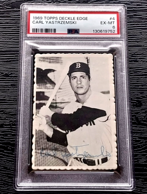 1969 TOPPS DECKLE EDGE CARL YASTRZEMSKI BASEBALL CARD #4