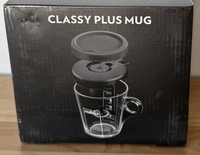 NEW Lavazza Classy Plus Mug Glass Vessel With Frother Cap for Espresso Machine