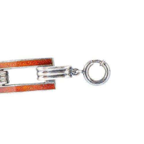 Antiguo Brazalete Masónico Shriners Plata Esterlina Cobre Cristal Guilloche Leer - Imagen 6 de 15