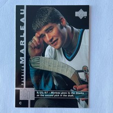 1997 Upper Deck Hockey #354 Patrick Marleau RC Game Dated
