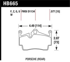 Hawk Performance HB665Z.577 Performance Ceram...