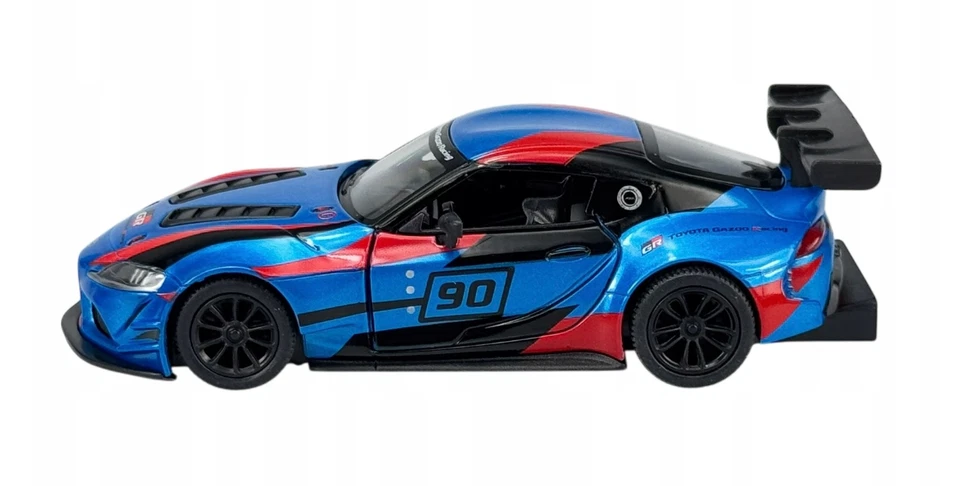 Toyota Supra Racing Concept Car Model Toy Diecast Blue 1:36 Scale Kinsmart - Image 4 of 4