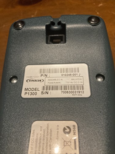 Lot of 2 Hypercom P1300 PINpads and 1 S9 without Cable **FOR PARTS OR REPAIR** - Picture 6 of 6