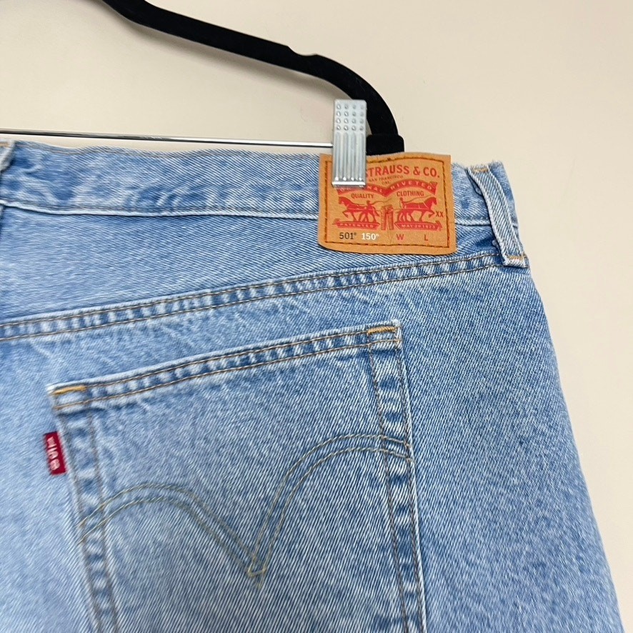 Levi's Denim 501s Medium Wash Patchwork Distresse… - image 5