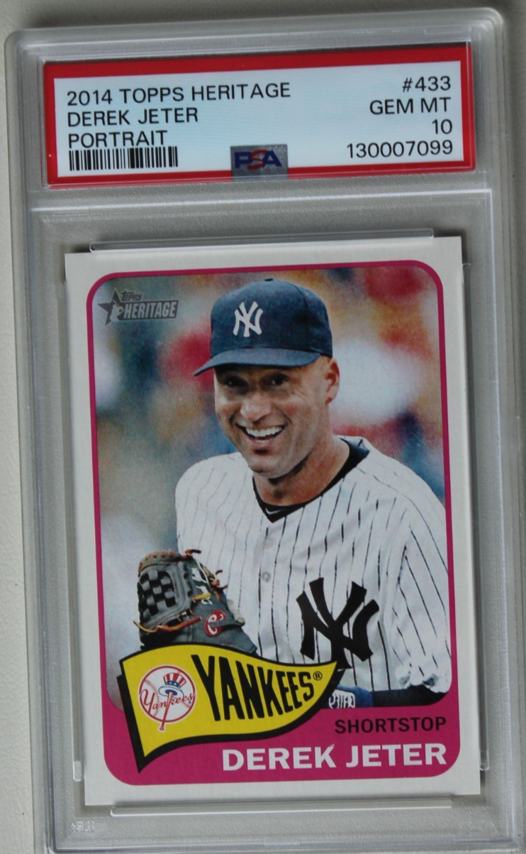 PSA 10 DEREK JETER 2014 Topps Heritage #433 Portrait