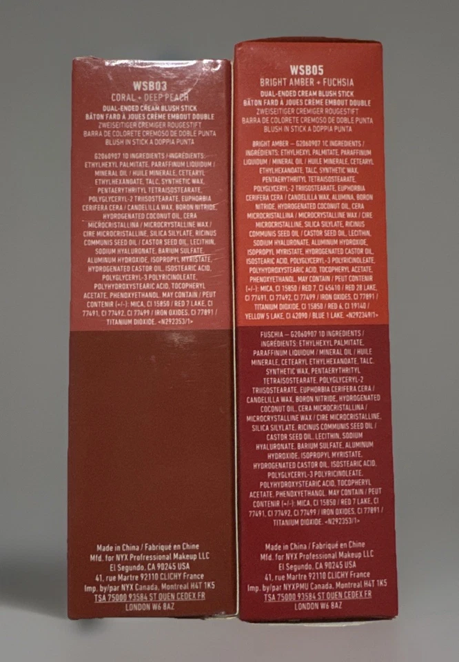 2 NEW NYX WONDER STICKS DUAL ENDED FACE SHAPING STICK CONTOUR CORAL+DEEP PEACH & - Image 4 of 4