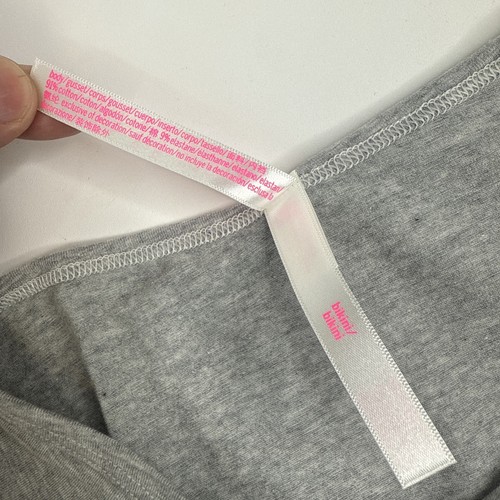 Victoria’s Secret PINK Wear Everywhere Ribbed Cheekster Undies Gray Size XXL - Picture 7 of 8