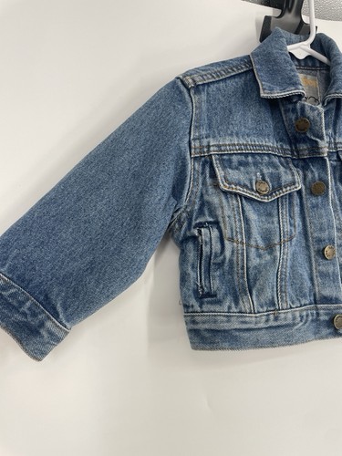 London Fog VTG Trucker 90s Denim Jacket Fall Toddler Layer Button 2T Cotton - Picture 5 of 13