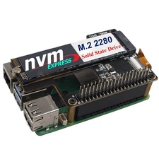 ZP511 PCIe to M.2 Key M NVMe HAT SSD Hard Drive Adapter Board PIP PCIe Periph...